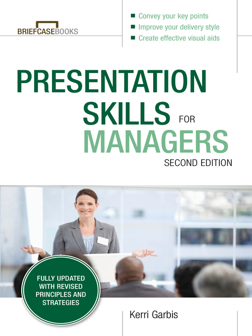 Title details for Presentation Skills for Managers by Kerri Garbis - Available